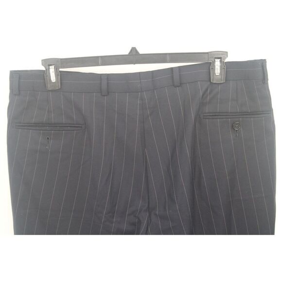 PAUL BETENLY NAVY GRAY STRIPE THOMAS 44R SUIT COAT & MATCHIN PANT 38R INSEAM 27" - Picture 5 of 16